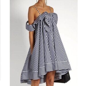 MSGM STRIPED MINI DRESS Size 44, USA 8
